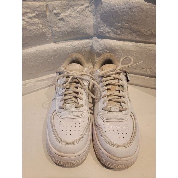 Nike Air Force 1 Shoes Shadow Triple White CI0919-100 Womens Size 10 - Picture 3 of 7